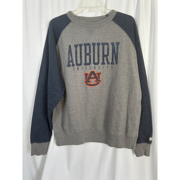 Auburn University Sweatshirt Womens XL Gray Blue Tigers Football - Picture 1 of 6